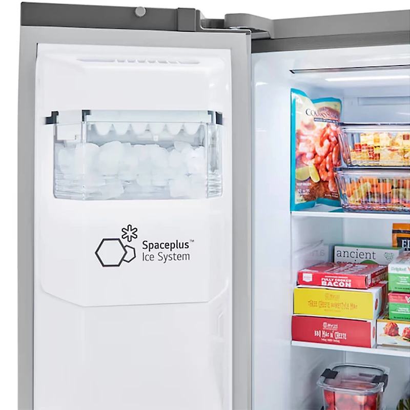 23 Cu. Ft. Stainless Counter Depth Side-by-Side Refrigerator