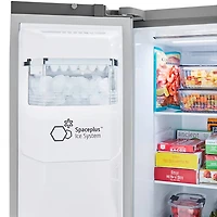 23 Cu. Ft. Stainless Counter Depth Side-by-Side Refrigerator