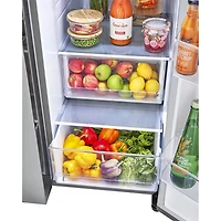 23 Cu. Ft. Stainless Counter Depth Side-by-Side Refrigerator