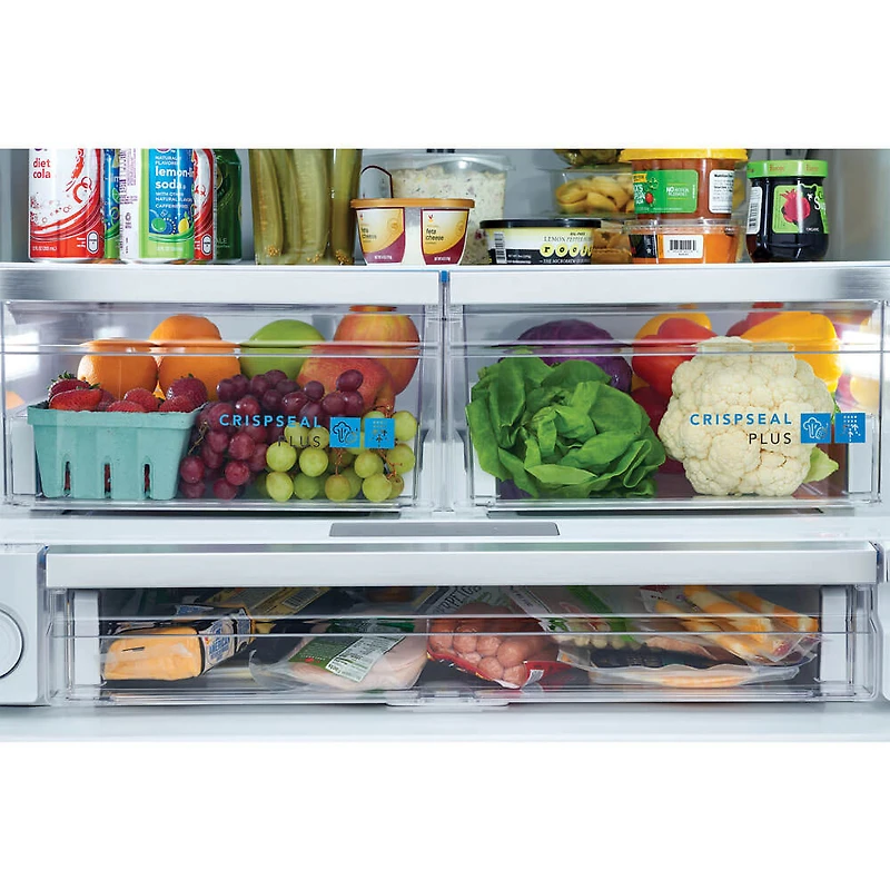 27.8 Cu. Ft. Black Stainless French Door Refrigerator