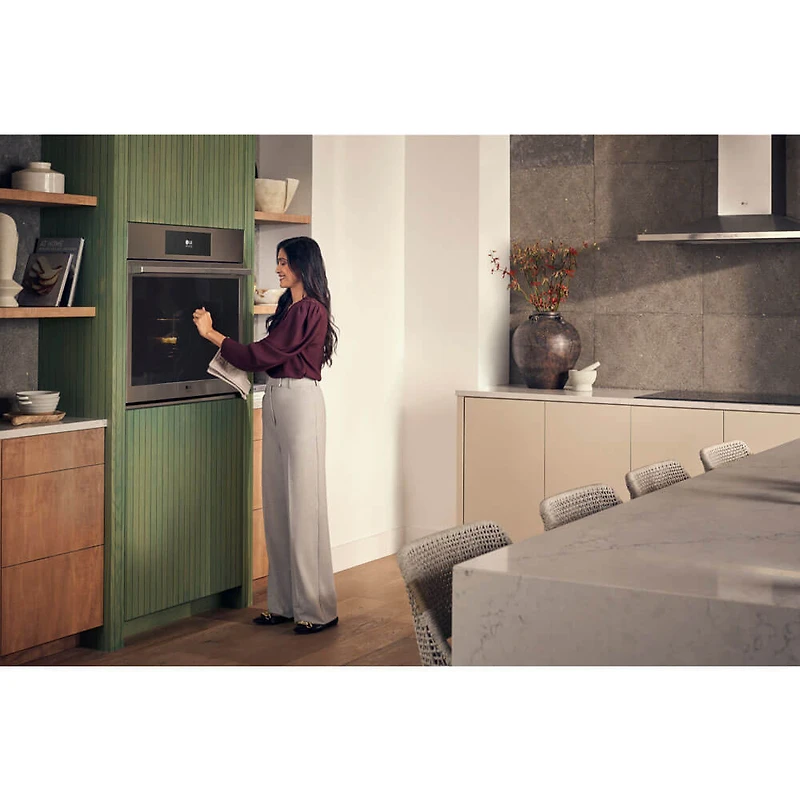 4.7 Cu. Ft. Stainless Smart Electric Single Built-In Wall Oven