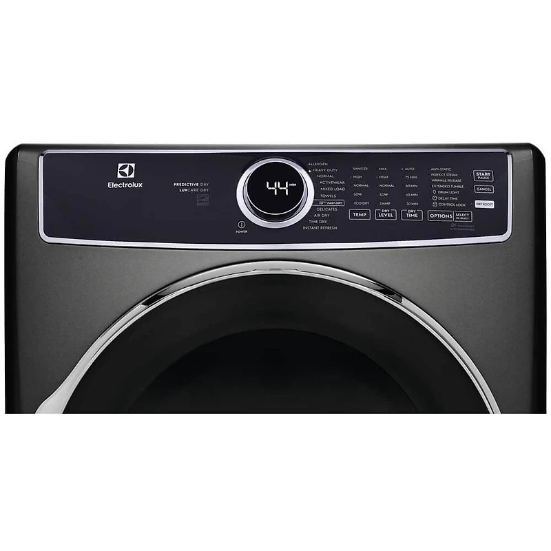 8 Cu. ft. Titanium Front Load Perfect Steam Gas Dryer