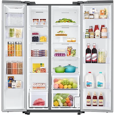 23 Cu. Ft. Stainless Smart Counter Depth Side-by-Side Refrigerator