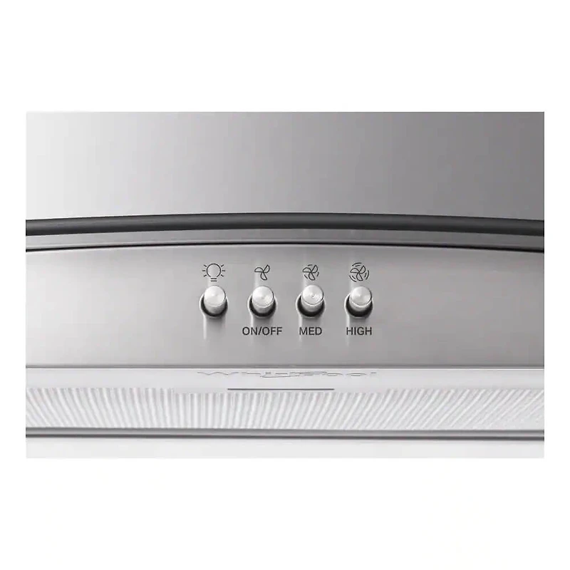 inch Stainless Curved Glass Island Mount Range Hood