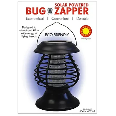 Solar-Powered Light & Insect Zapper - OPEN BOX