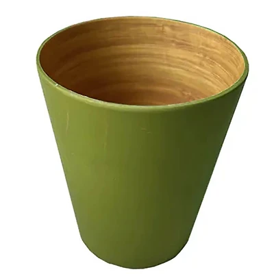 Assorted Color Bamboo with Melamine Drinking Cups