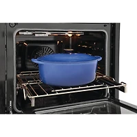 27 inch Black Stainless Single Electric Wall Oven with Total Convection