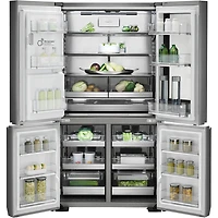 22.8 Cu. Ft. Textured Steel French Door Counter-Depth Refrigerator - OPEN BOX