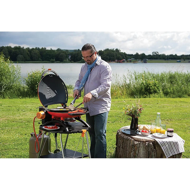 TravelQ 2225 Portable Propane Gas Grill - Orange - OPEN BOX