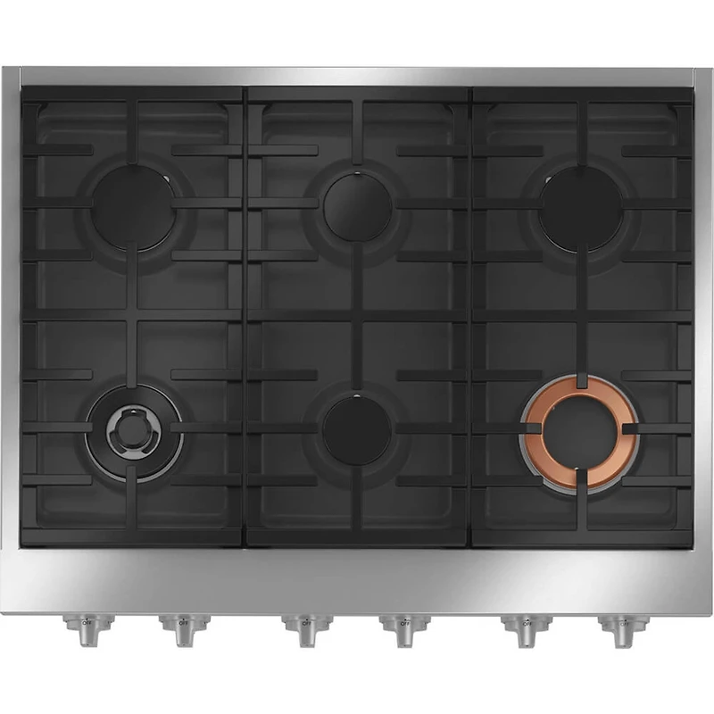 36 inch Commercial-Style Gas Rangetop with 6 Burners