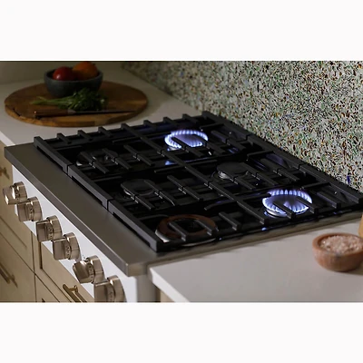 36 inch Stainless 6 Burner Commercial-Style Gas Cooktop