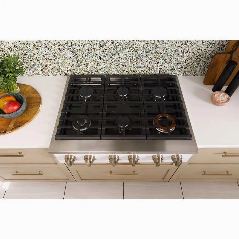 36 inch Commercial-Style Gas Rangetop with 6 Burners