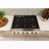 36 inch Commercial-Style Gas Rangetop with 6 Burners