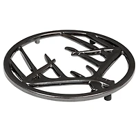 8 inch Biscotti Antler Trivet w/ Metal Hanger - Midnight Chrome - OPEN BOX