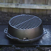 12 inch Cast Iron Portable Round Kickoff Grill