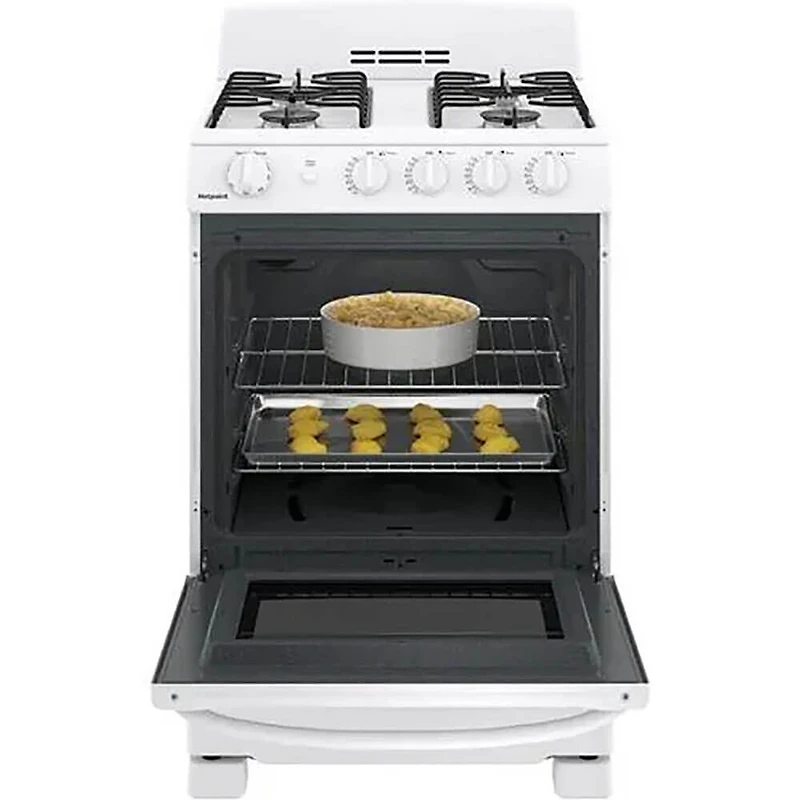 2.9 Cu. Ft. White Gas Range Oven