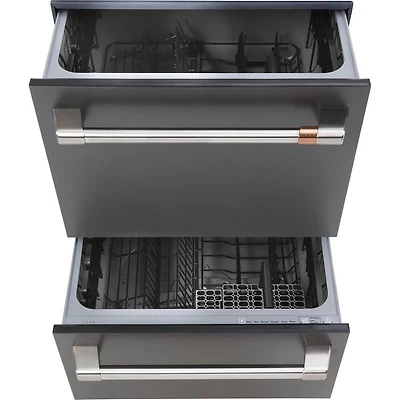 49 dBA Matte Black Double Drawer Dishwasher