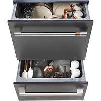 49 dBA Matte Black Double Drawer Dishwasher