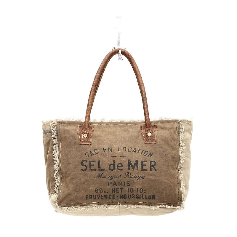 Sel De Mer Upcycled Canvas Handbag