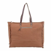Ambrose Tribal Cowhide Weekender Bag