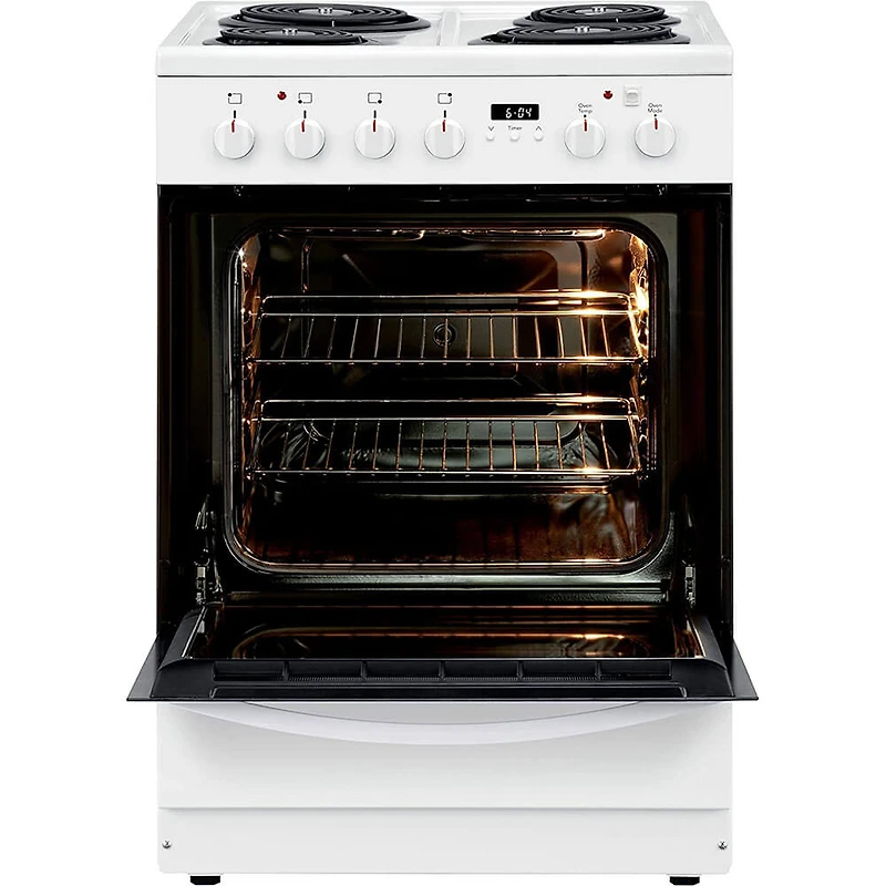 1.9 Cu. Ft. White Freestanding Electric Range
