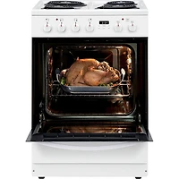 1.9 Cu. Ft. White Freestanding Electric Range