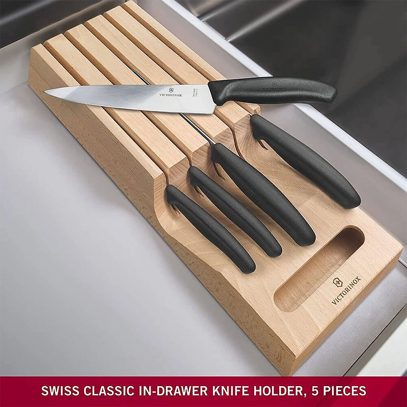 Swiss Classic 5-Piece In-Drawer Knife Holder