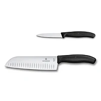 Swiss Classic 2-Piece Santoku Starter Set - Santoku & Paring
