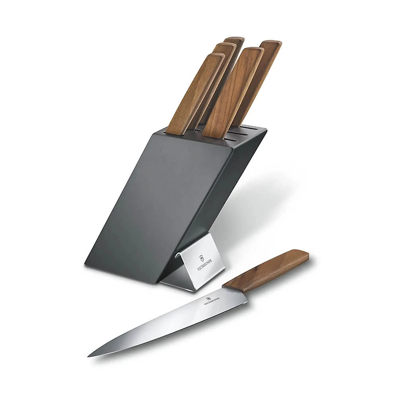 Swiss Modern 6-Piece Knife Block - OPEN BOX