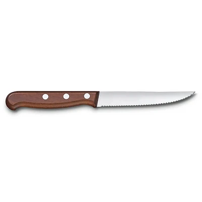 2-Piece Wood Steak Knife Set - Wavy Edge