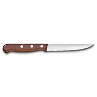 2-Piece Wood Steak Knife Set - Wavy Edge