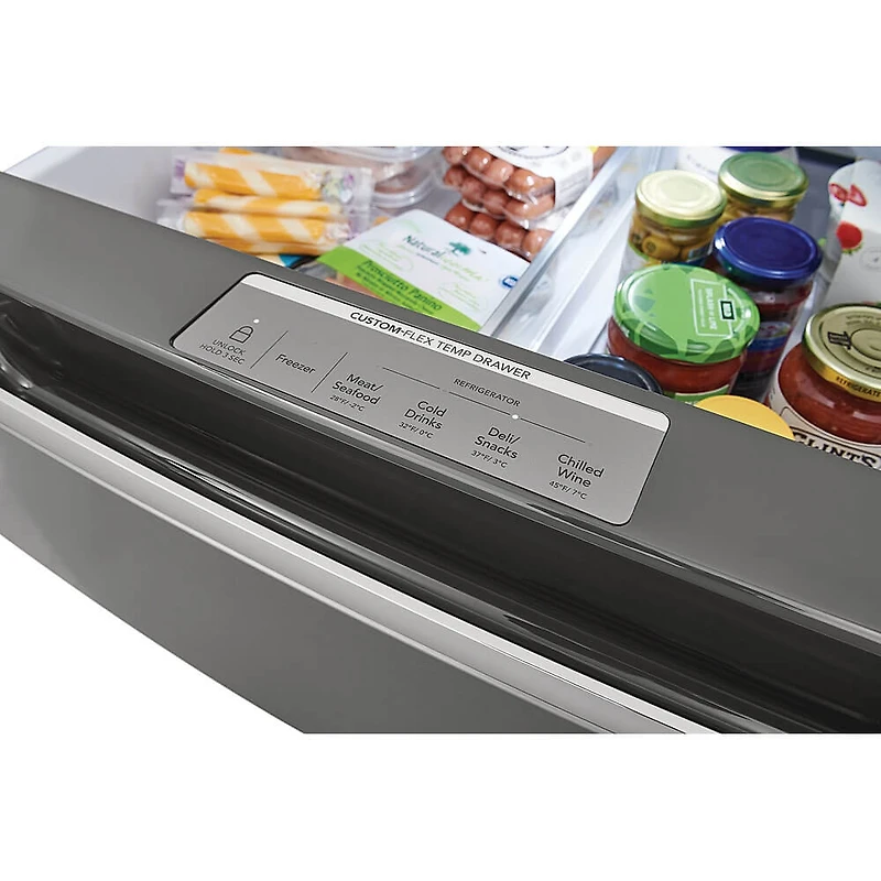 21.5 Cu. Ft. Stainless Counter Depth 4-Door French Door Refrigerator - OPEN BOX