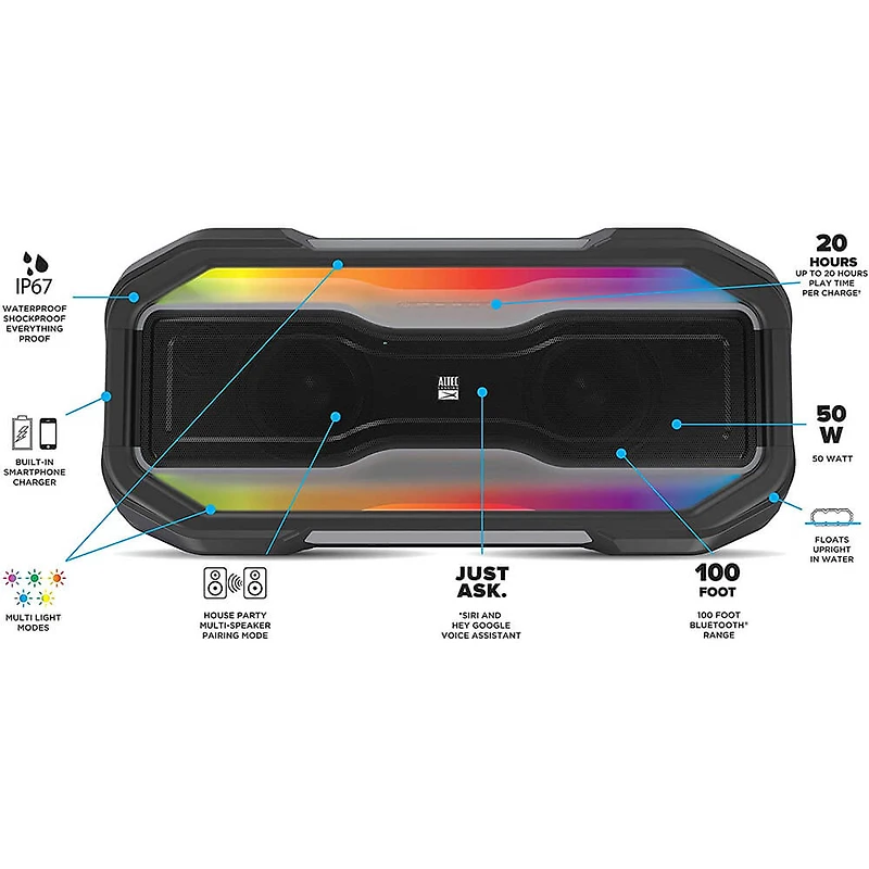RockBox XL Wireless Bluetooth Speaker - Factory Recertified