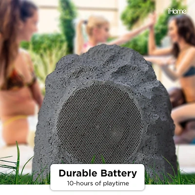 Wireless Outdoor Rechargeable Stereo Rock Speakers Pair