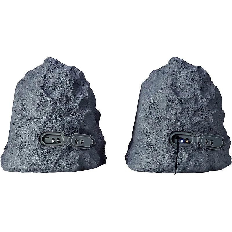 Wireless Outdoor Rechargeable Stereo Rock Speakers Pair