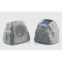 Rechargeable Bluetooth Outdoor Solar Rock LED Speaker with Multilink