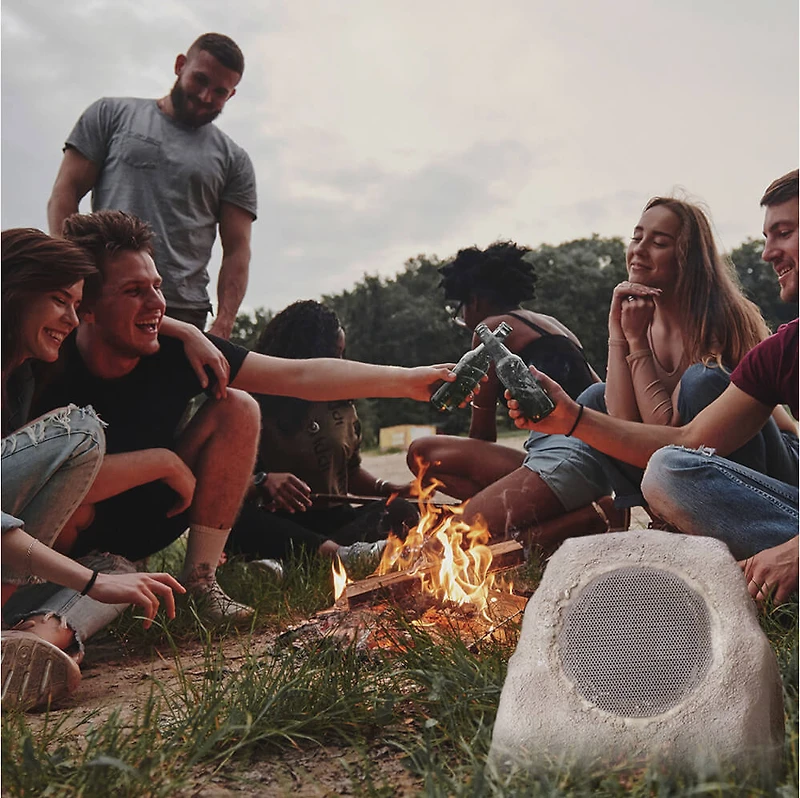 Rechargeable Bluetooth Outdoor Solar Rock Speakers with TWS Linking