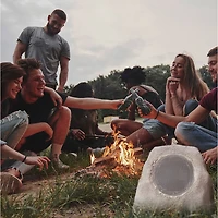 Rechargeable Bluetooth Outdoor Solar Rock Speakers with TWS Linking