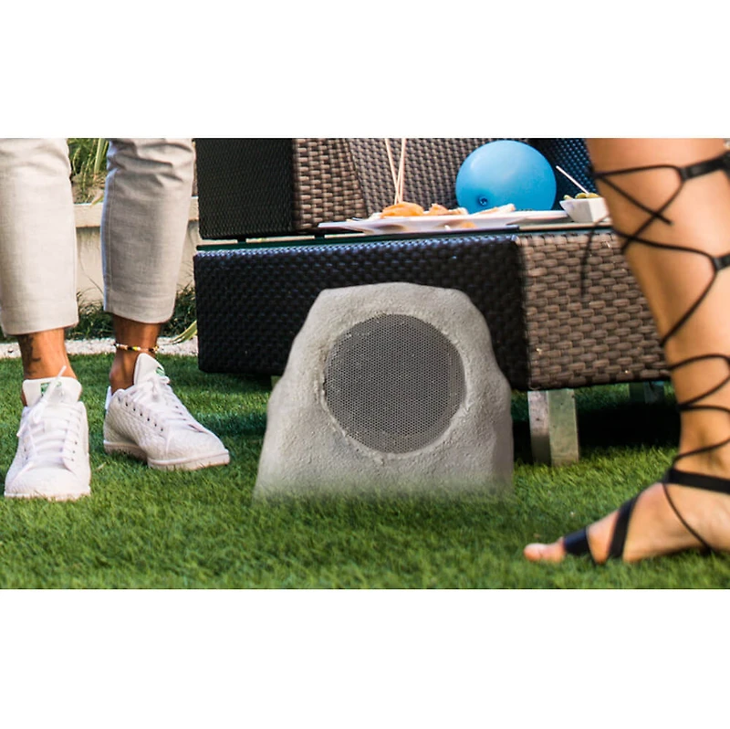 Rechargeable Bluetooth Outdoor Solar Rock Speakers with TWS Linking