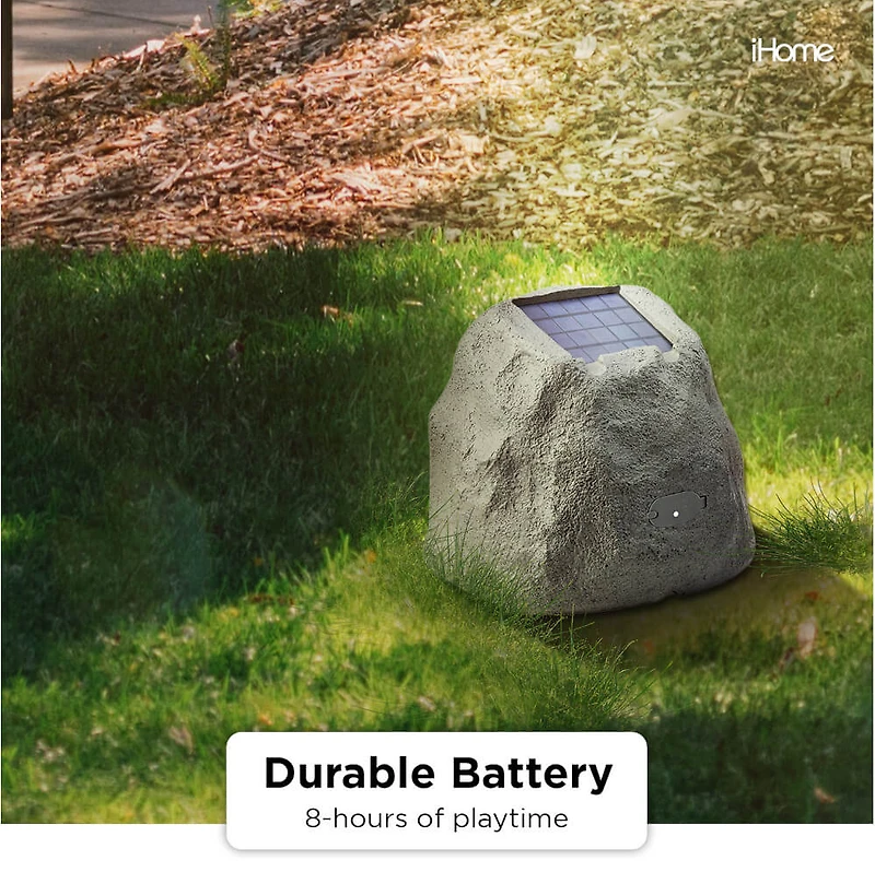 Rechargeable Bluetooth Outdoor Solar Rock Speakers with TWS Linking