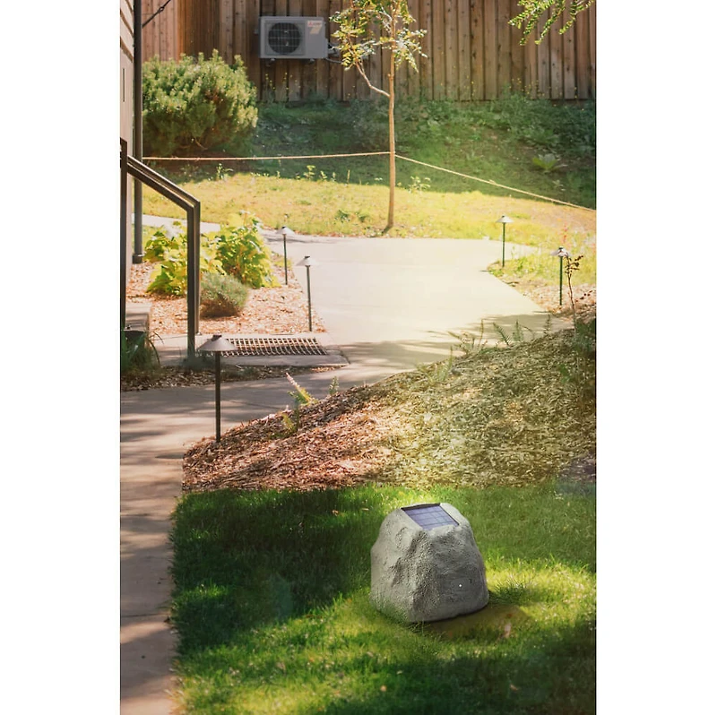 Rechargeable Bluetooth Outdoor Solar Rock Speakers with TWS Linking