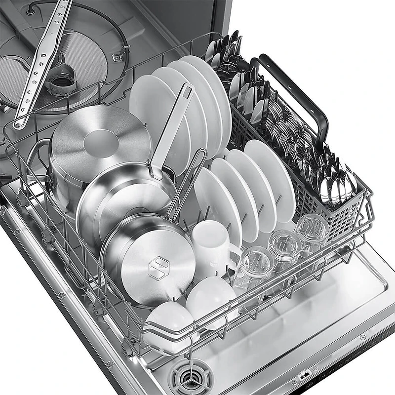 55 dBA Black Stainless Top Control Built-In Dishwasher - OPEN BOX