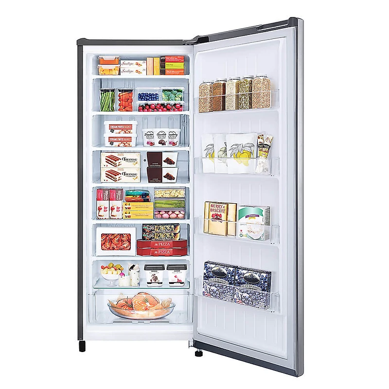 5.8 Cu. Ft. Stainless Single Door Freezer