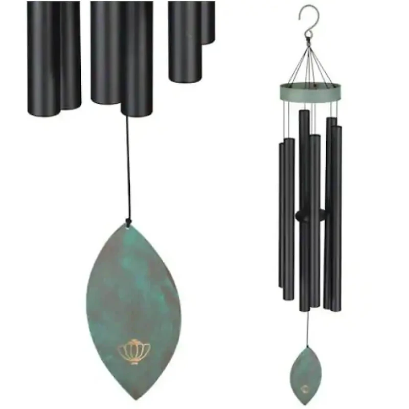 32 inch Patina Breeze Wind Chime - Black