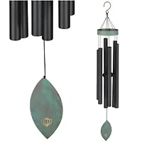 32 inch Patina Breeze Wind Chime - Black