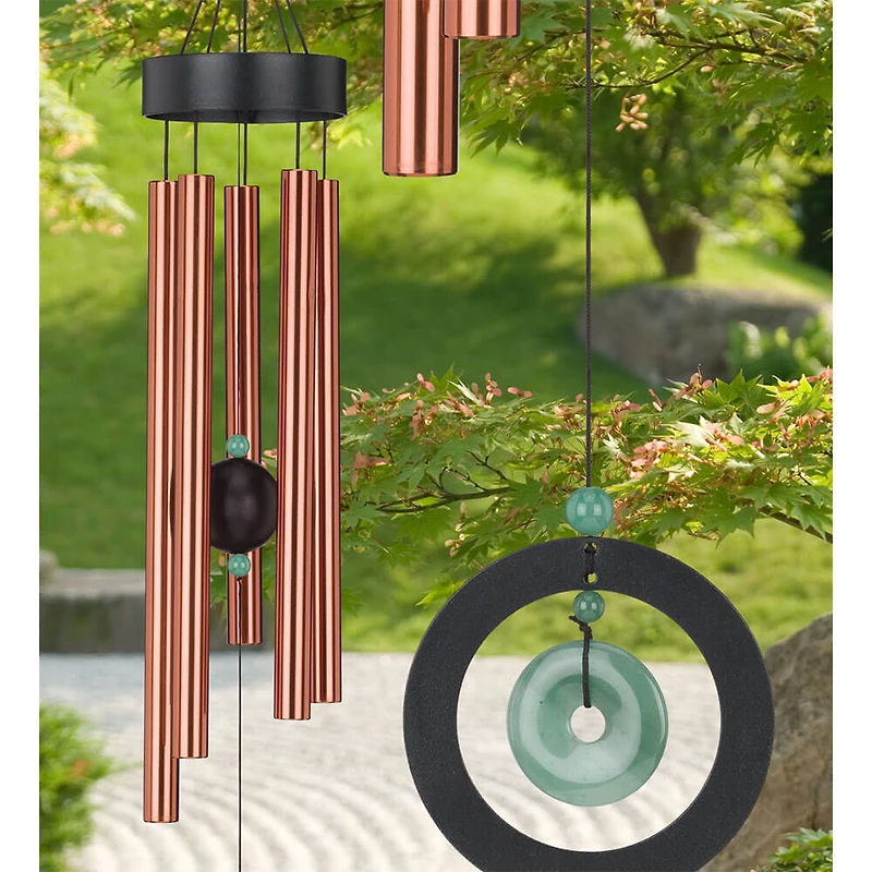 32 inch Healing Stone Wind Chime - Jade