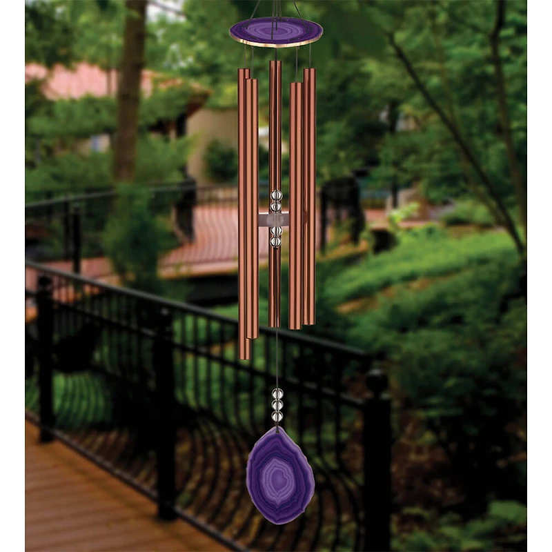 32 inch Agate Chime - Purple