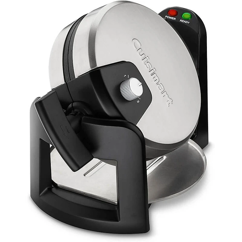 Round Flip Belgian Waffle Maker
