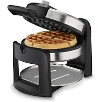 Round Flip Belgian Waffle Maker