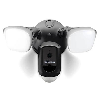 Wi-Fi Floodlight Security Camera - Black